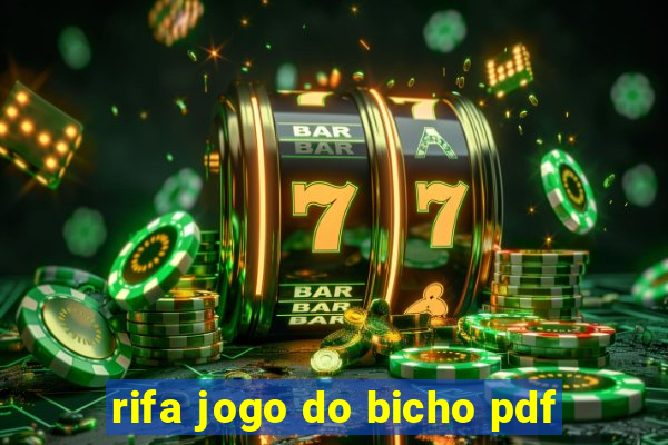 rifa jogo do bicho pdf